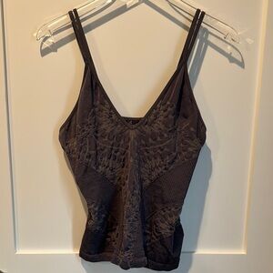 Free People Intimately Eggplant/Purple Embroidered Tank